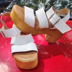 MUSSE & CLOUD SZ 38 8 STRAPPY OPEN TOE $105 HEELED SANDALS LN